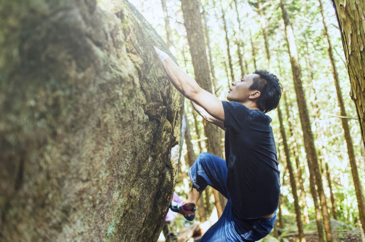 Bouldering near Parksville