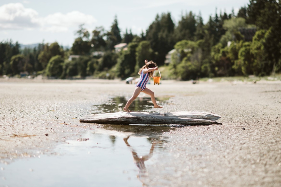 Exploring beautiful Rathtrevor Beach