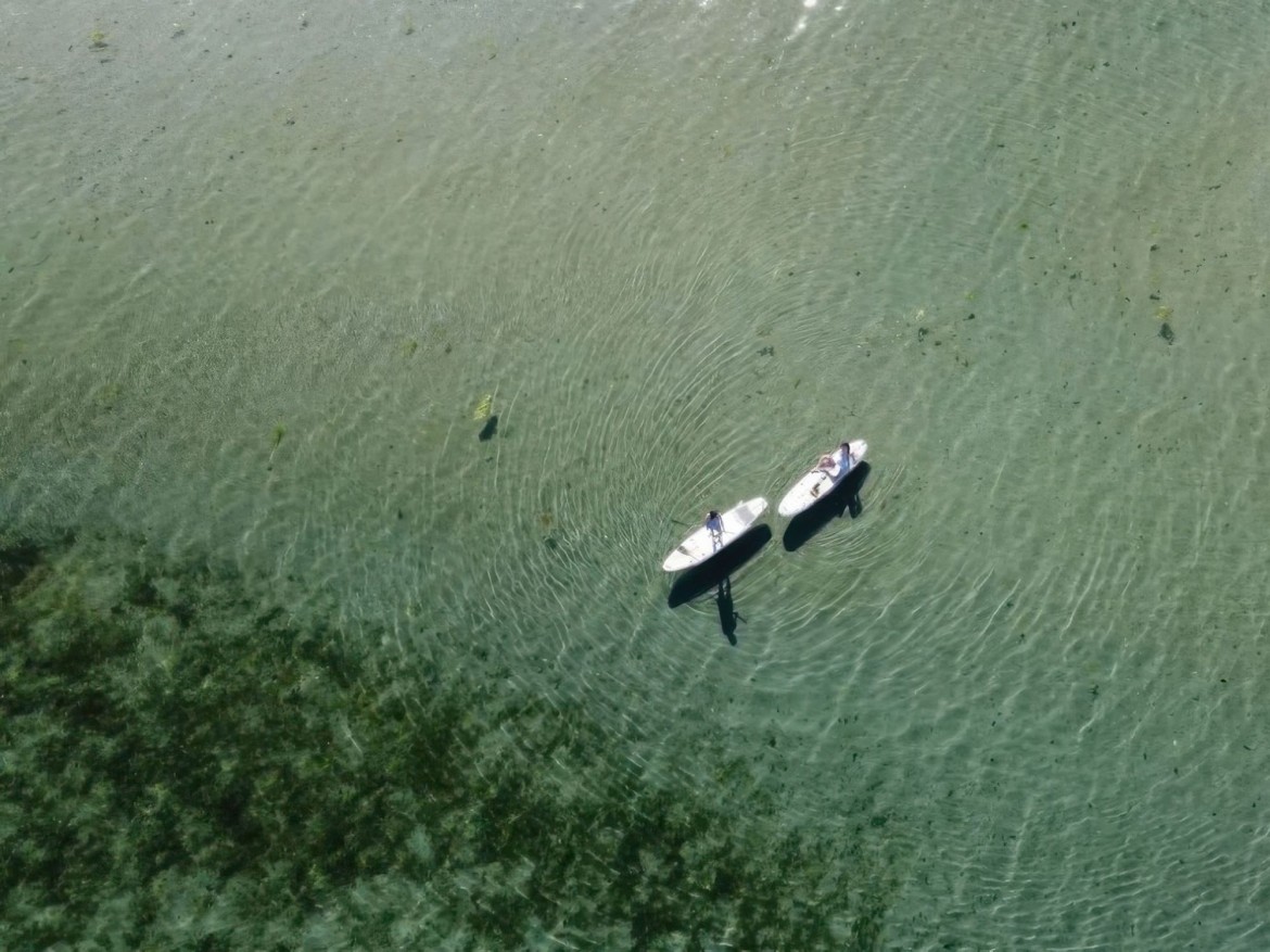 Paddleboarding near Rathtrevor Beach