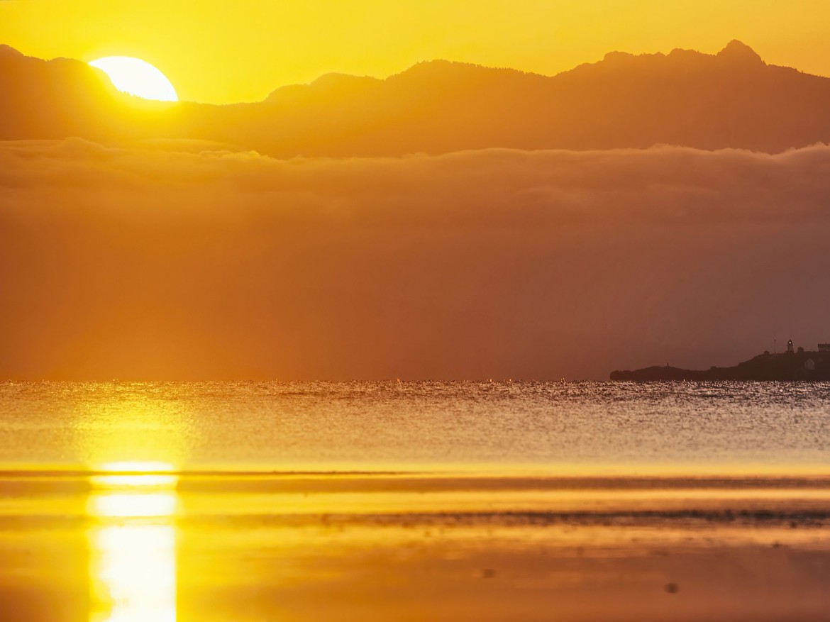 Sunset at Rathtrevor Beach