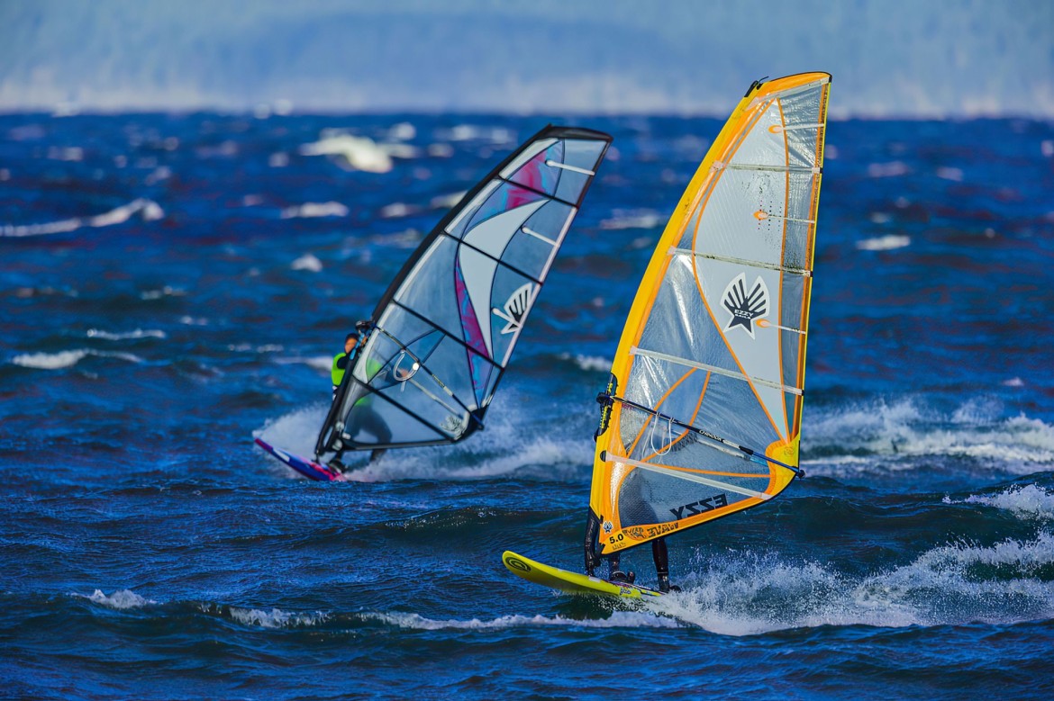 Windsurfing on Vancouver Island